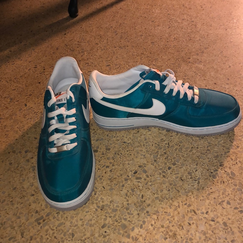 Teal Nike air force ones Mens size 10